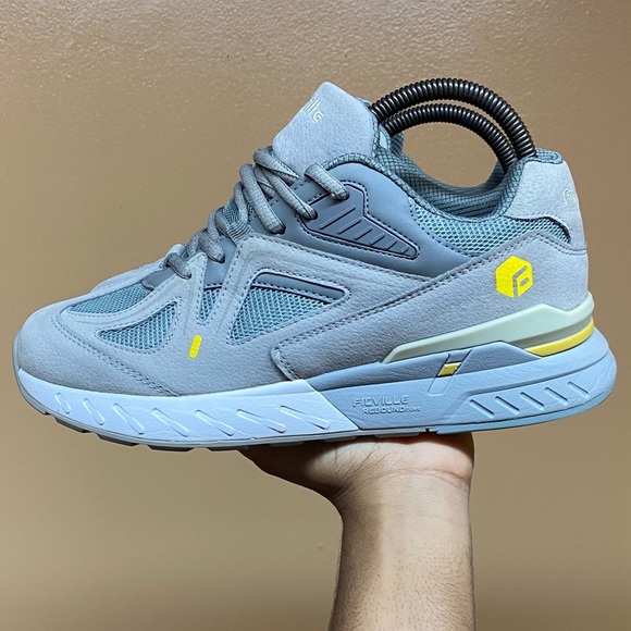 Fitville Rebound Core V1 Walking Sneakers “Sandy Gray Yellow White” Size 8.5EW - Picture 3 of 16